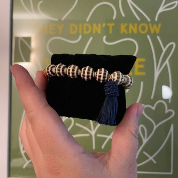 TORY BURCH Roxanne Multicolot Bead Tassel bracelet - Picture 5 of 8